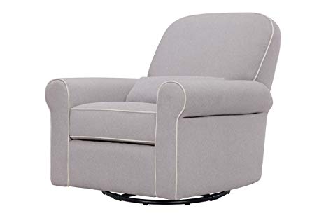 Davini Ruby Recliner and Swivel Glider, Gray and Cream