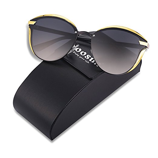 YOOSUN Polarized Sunglasses Womens Cat eye Mirrored UV400 Sun Glasses P0400