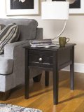 Ashley Furniture Signature Design Henning Chair Side End Table Almost Black Finish
