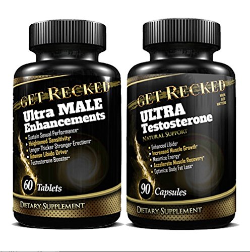 Ultra Male Enhancements - Ultra Testosterone Booster For Men - COMBO - All Natural Support - Highest Performance Grade - Endurance - Stamina - Performance Weight Loss - Made in the USA