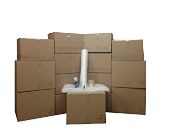 The Boxery Moving Boxes And Supplies Kit #1 - 15 Total Moving Boxes And Supplies