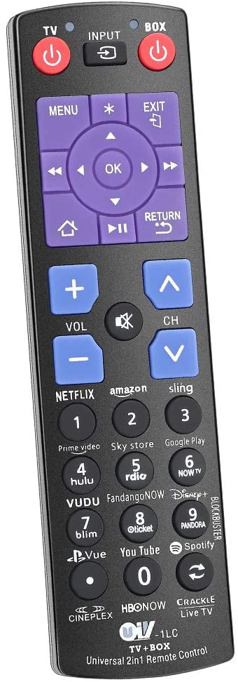 Universal Remote Control fit for Roku Player   12 Shortcuts【YouTube Hulu Amazon Netflix etc】 to Control TV Soundbar Receiver All in One (Fit for Roku 1 2 3 4   Express Ultra)【NOT for Roku Stick 】