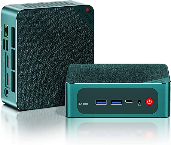 Beelink Mini PC, AMD Ryzen 7 6800H(8C/16T, Up to 4.7GHz), 32G DDR5 RAM 500G PCIe4.0 SSD, Radeon 680M, SER6 Pro Win 11 Mini Desktop Computer Support 4K@60Hz Triple Display/USB4/WiFi6/BT5.2/2.5Gbps LAN