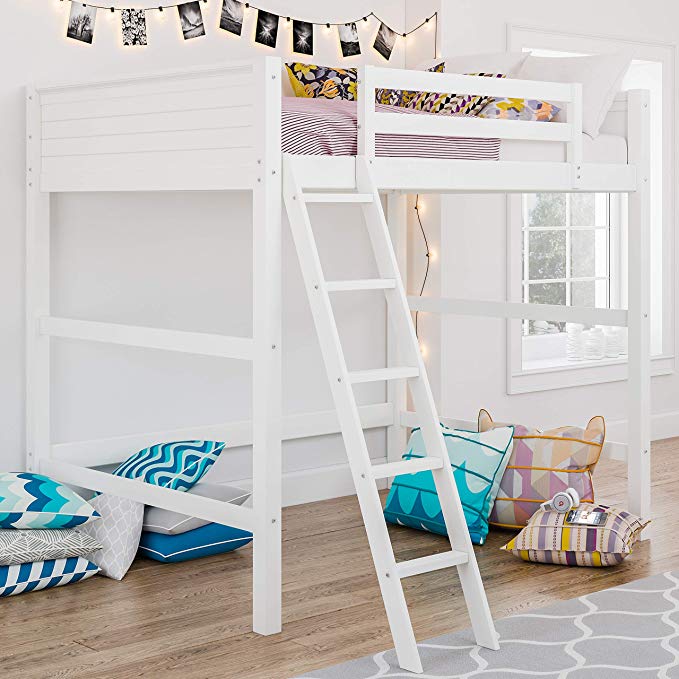 Dorel Living DA8237W Denver Loft Bed, Full, White