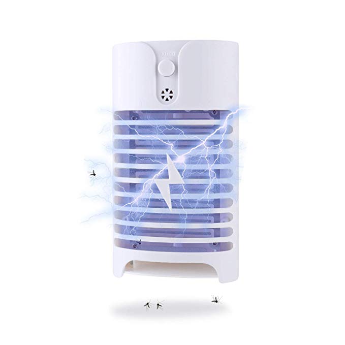 B.LeekS Indoor Plug-in Mosquito Killer, Insect Killer, Bug Zapper, 180 SQFT 4W Electronic Bug Killer, Durable and Reusable Mini Lamp, for Kitchen, Bedroom, Office, Living Room