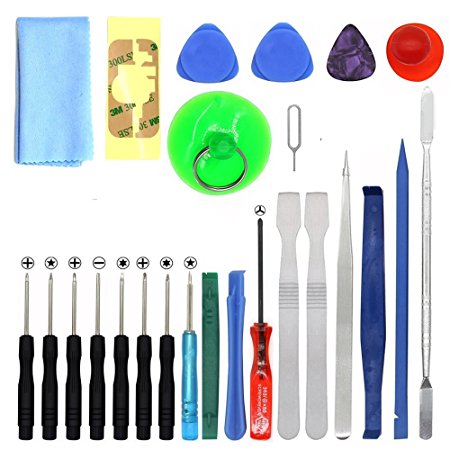 Kingsdun Tools 25 IN 1 Professional Universal Screen Removal Opening Repair Tool kit Pry Tools Kit Set Disassemble Kits For phone ,Ipad, Laptop and other mobile device