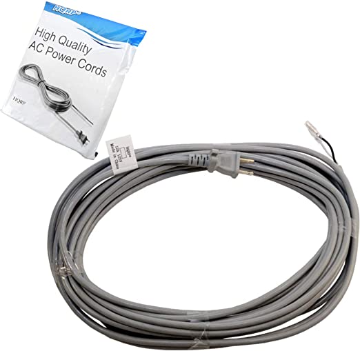 HQRP AC Power Cord Works with Dyson DC33 DC41 DC65 Upright Vacuum Cleaner DC-65 Mains Cable DC 65 Animal, DC65 Multi Floor 920912-01 920165-03 DC-33 DC-41