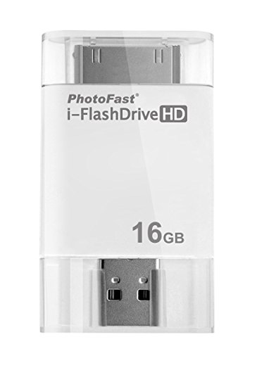 PhotoFast i-FlashDrive HD 16GB USB Flash Drive For Apple iPhone, iPad and iPod Touch as well as Mac/PC