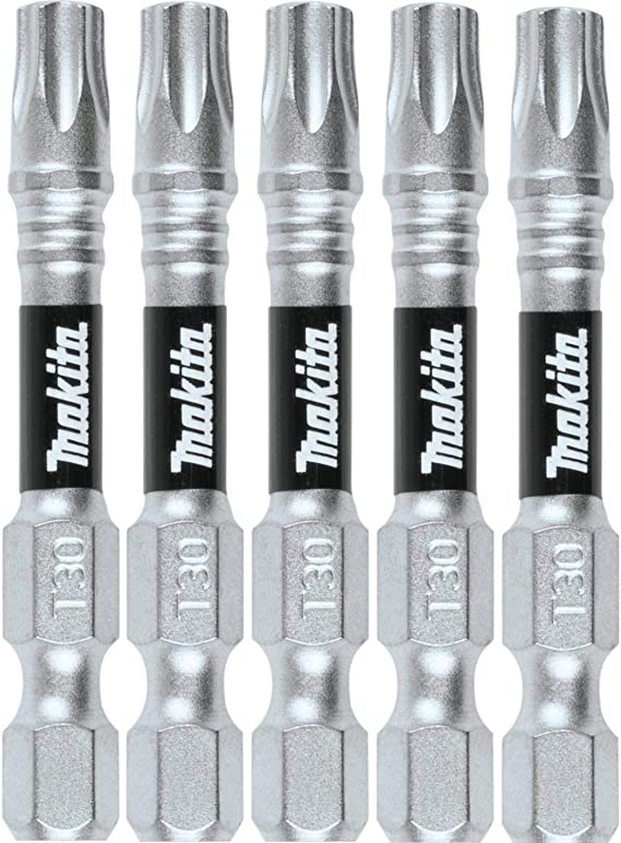 Makita E-01018 Impact XPS T30 Torx 2" Power Bit, 5/pk