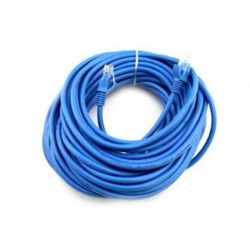 Cat6 75FT Networking RJ45 Ethernet Patch Cable Xbox  PC  Modem  PS4  Router - 75Feet Blue