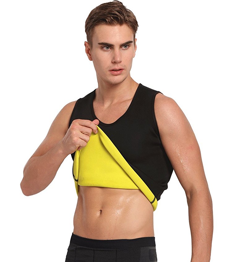 Hot Sweat Vest Neoprene Sauna Vest For Weight Loss Tummy Fat Burner Slimming Shapewear Hot Thermo Body Shaper Sweat Tank Top Black No Zip