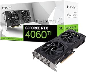 PNY GeForce RTX™ 4060 Ti 16GB VERTO Dual Fan Edition Scheda grafica DLSS 3