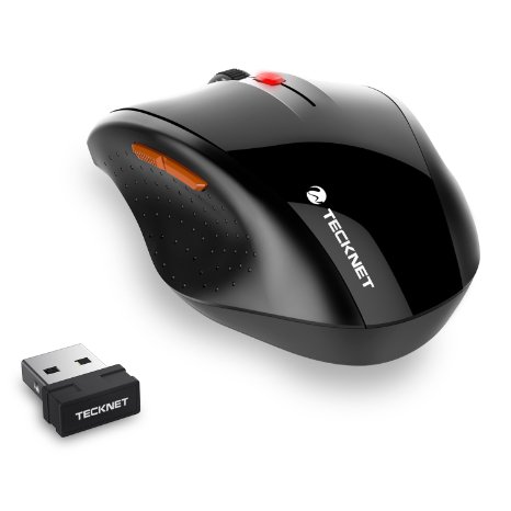TeckNet Classic M002 24G Nano Wireless Mouse6 Buttons18 Month Battery Life2000 DPI 3 Adjustment Levels