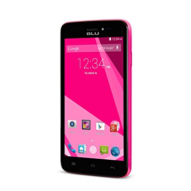 BLU Studio 5.0C 1.3 GHz Dual Core, Android 4.4 KK, 4G HSPA  with 5MP Camera - Unlocked (Pink)