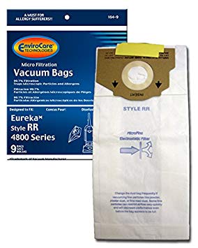 EnviroCare Replacement Vacuum Bags for Eureka RR, 61115 Boss Smart Vac 4800. 9 Pack
