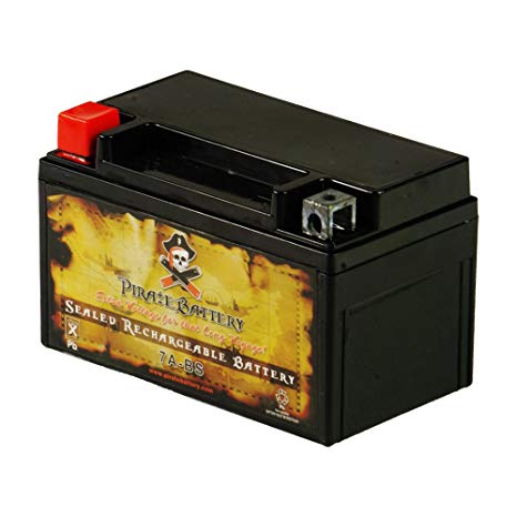 Rechargeable YTX7A-BS High Performance Power Sports Battery - AGM - Replacement for CTX7A-BA, GTX7A, GTX7A-BS