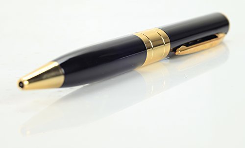 Spy Pen Camera DVR (Gold) - Amazing Video Recorder Hidden Camera Pen Dvr Quality and Durable on Cheap Price - Pen with Camera and 8GB Free SD Memory Card - Super Thin and Best Reliable - 30 Days Full Money Back Guarantee and 1 Year Product Warranty!