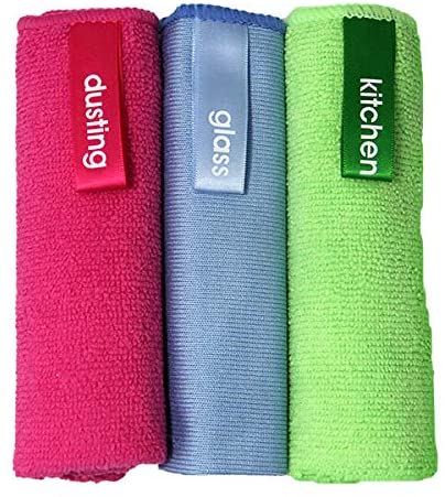 Simply Clean - Best Microfiber Cleaning Cloths – 3 Pack | Ideal for Dusting, Kitchen and Glass in one Pack