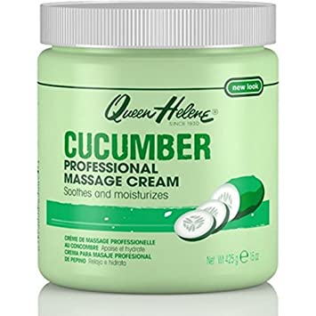 QUEEN HELENE Professional Massage Cream, Cucumber 15 oz ( Pack of 3)