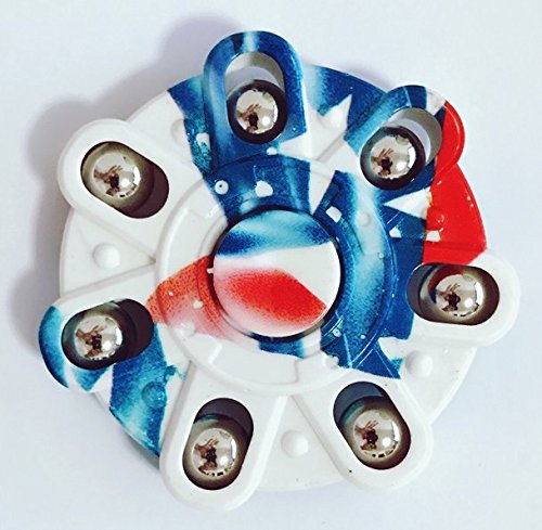 American Flag colorful Figit. Fidget Hand Tri Spinner. Cheap Fiddle Toy Twiddle for Kids and Adults with Fast Bearings. Relief, Reduce Stress, Anxiety & Boredom, Treat ADD/ADHD &Autism, Stay Focused …