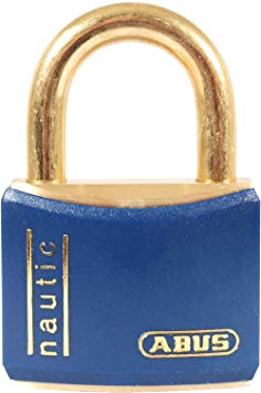 ABUS T84MB/40 C KD 40mm All Weather Solid Brass Keyed Different Padlock, Blue
