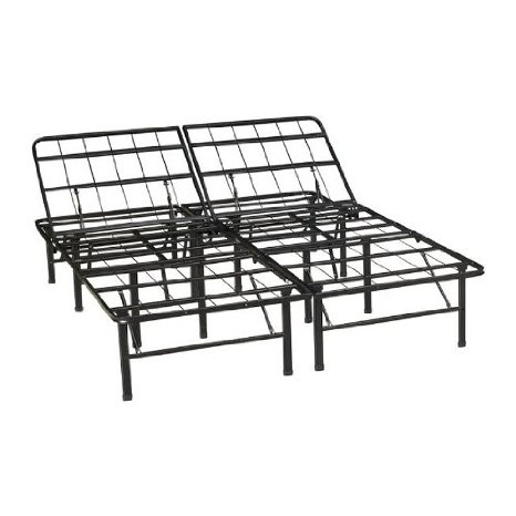 Classic Brands Adjustable Heavy Duty Metal Bed Frame/Mattress Foundation or Box Spring, Queen Size