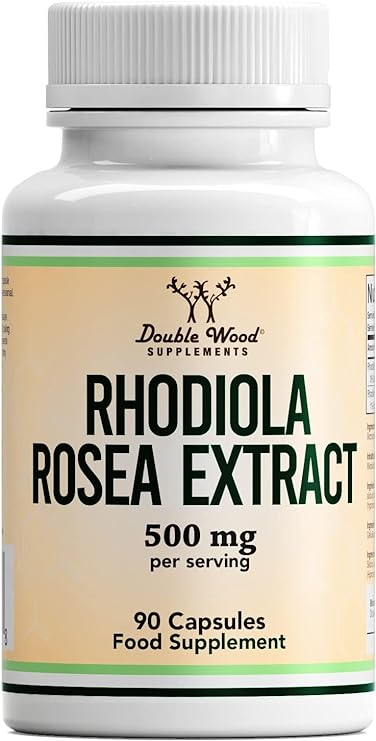 DW Rhodiola Rosea | 90 Rhodiola Rosea Complex - 500mg Rhodiola - Rosea per Serving | High Strength Rosea Supplement | Non-GMO, Gluten Free | Manufactured in The UK