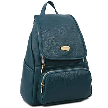 Copi Women's Modern Design Deluxe Fashion Backpacks One Size Bluegreen