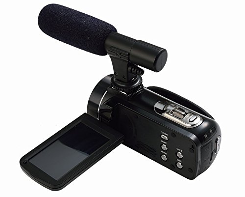 PowerLead Dcam PL-C20 FHD Video camcorder with 3.0'' Capacitive Touch Panel LCD and Unique Hot Shoe Connecting Mount