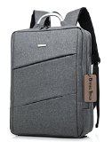 Bronze Times TM Premium Shockproof Canvas Laptop Backpack Travel Bag