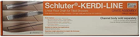 Schluter Systems Kerdi-Line 3/4" Frame, 32" Perforated Grate Assembly (KL1B19EB80)