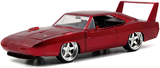 Jada Toys Fast & Furious Dom's Dodge Charger Daytona DIE-CAST Car, 1: 24 Scale Red