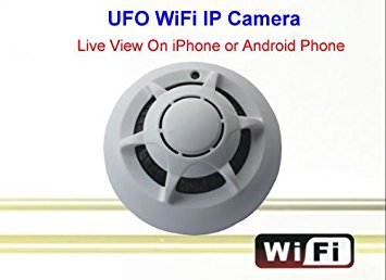 UFO WiFi Wireless IP Camera Spy Smoke Detector Surveillance Camera Video Recorder For iPhone Android Smart Phone