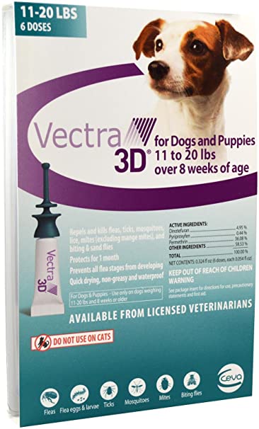 VECTRA 3D (Teal - 11-20 lbs - 6 Count