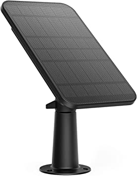 eufy Security Certified eufyCam Solar Panel, Compatible with eufyCam, Continuous Power Supply, 2.6W Solar Panel, IP65 Weatherproof