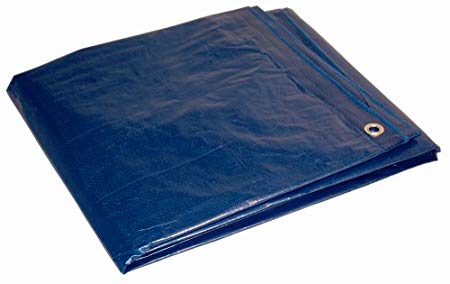 20x40 Multi-Purpose Blue Medium Duty DRY TOP Poly Tarp (20'x40')