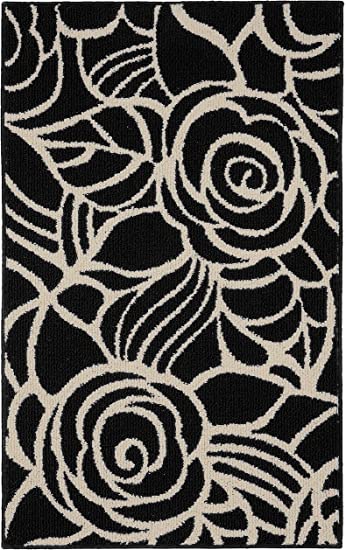 Garland Rug Rhapsody Area Rug, 30 x 46, Black/Ivory