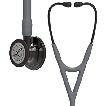 3M Littmann Cardiology IV Diagnostic Stethoscope, High Polish Smoke-Finish Chestpiece, Gray Tube, Smoke Stem and Smoke Headset, 27 inch, 6238