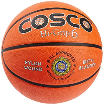 Cosco Hi-Grip Basket Balls, Size 6 (Orange)