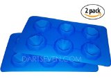 Fancy Diamond Ice Mold - Ice Tray - Cup Cake Topper - Soap - Wax - 6 Per Tray Flexible Silicone Molds for Easy Removal of Diamond Shape Diamonds Are a Drinks Best Friend