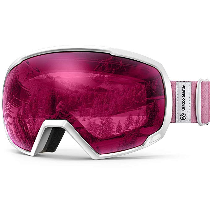 OutdoorMaster OTG Ski Goggles - Over Glasses Ski/Snowboard Goggles for Men, Women & Youth - 100% UV Protection