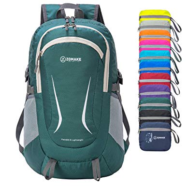 ZOMAKE Ultra Lightweight Hiking Backpack - Packable Durable Water Resistant Travel Backpack Daypack for Women Men