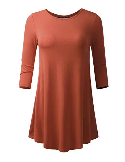 ALL FOR YOU Women's Flare Hem Tunic Made in USA
