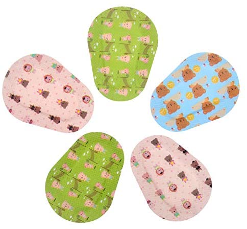 Cute Adhesive Eye Patches for Kids Girls Boys with 3 Different Designs Disposable Eye Patch Pad for Amblyopia, Lazy Eye(60 Count)