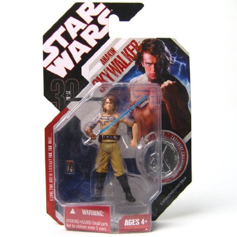 STAR WARS ANAKIN SKYWALKER CLONE WARS with TATTOOS 30th Anniversary with Coin