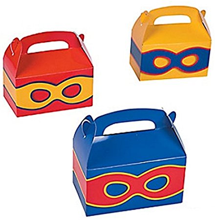 Superhero Treat Boxes - 12 ct by Party Favors