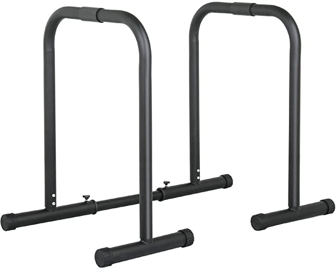Popamazing Parallel Dip Station Bars Cross Training Fitness Home Gym Parallettes for Body Weight Workout Crossfit Calisthenics