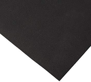 Rubber-Cal "Recycled Rubber Flooring - 3/8" x 4ft rolls - Rubber Utility Mats Available in 8 Lengths - US Made