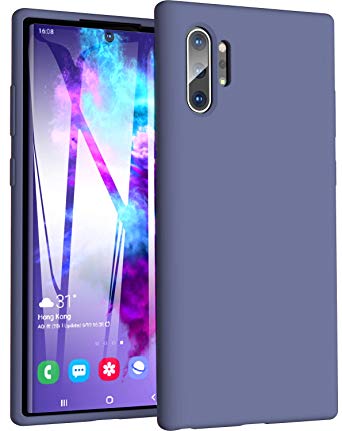 TOZO for Samsung Galaxy Note 10 Plus Case (2019) Liquid Silicone Gel Rubber Shockproof Shell Ultra-Thin [Slim Fit] Soft 4 Side Full Protection Cover for Samsung Galaxy Note 10 5G [Blue]