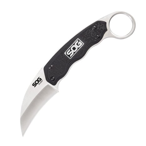 SOG Specialty Knives & Tools GB1001-CP Gambit Fixed-Blade Knife with Sheath, 2.58" blade
